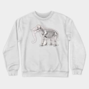 Elephant seen from inside, with skeleton and everything Crewneck Sweatshirt